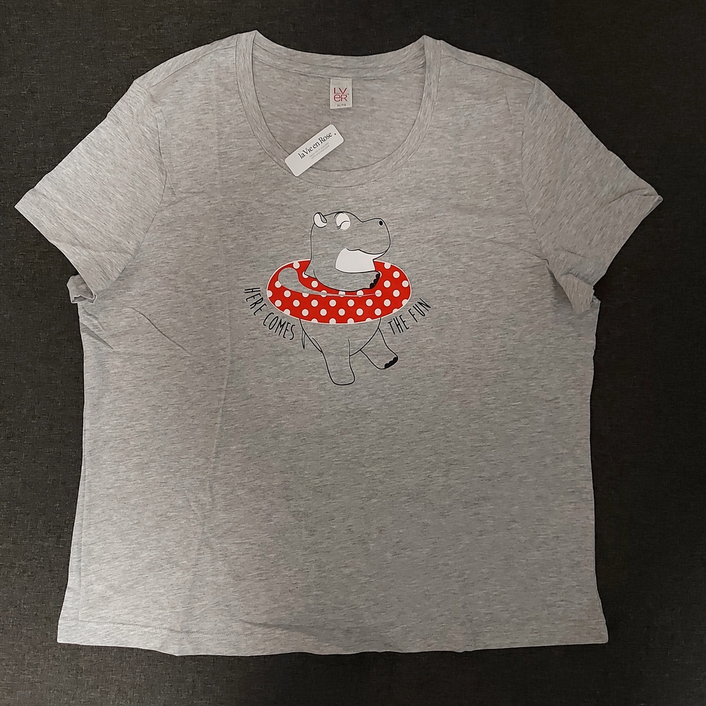 La Vien En Rose Womens Short Sleeve T-Shirt
